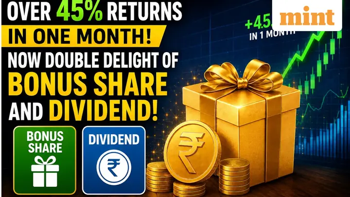 Over 45% returns in one month, now double delight of bonus share and dividend | Check record date, ratio