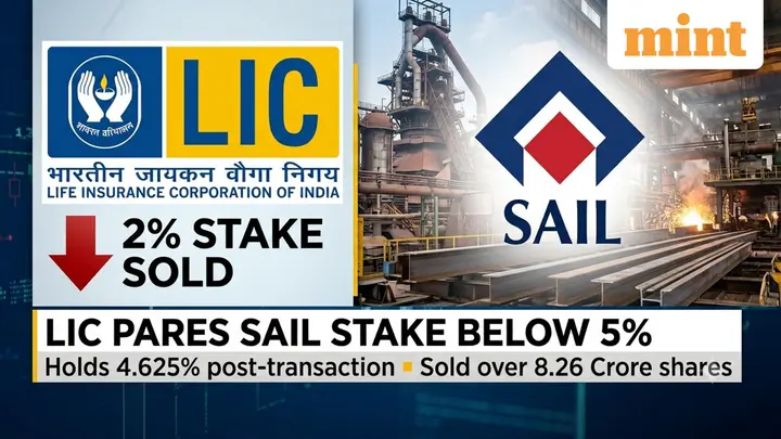LIC’s SAIL holding slips below 5% after insurer offloads 8.26 crore shares