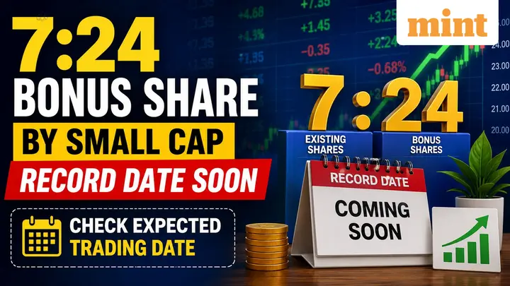 7:24 bonus share by small cap - Record date soon | Check expected trading date
