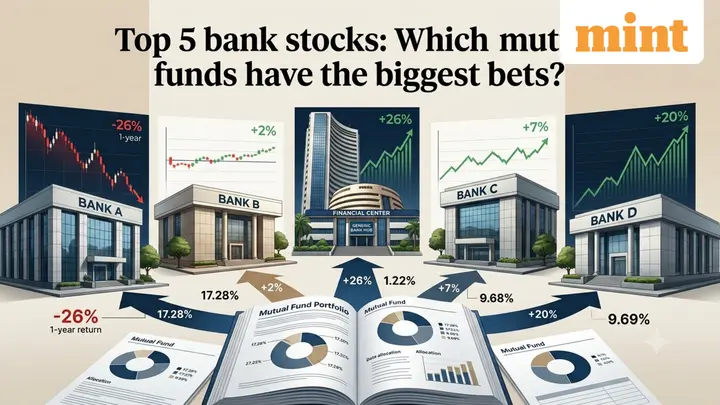 HDFC Bank fell 26% in the last 1 year while SBI gained: Which mutual funds are betting big on the top 5 lenders?