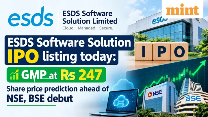 ESDS Software Solution IPO listing today: GMP at  ₹247; Share price prediction ahead of NSE, BSE debut