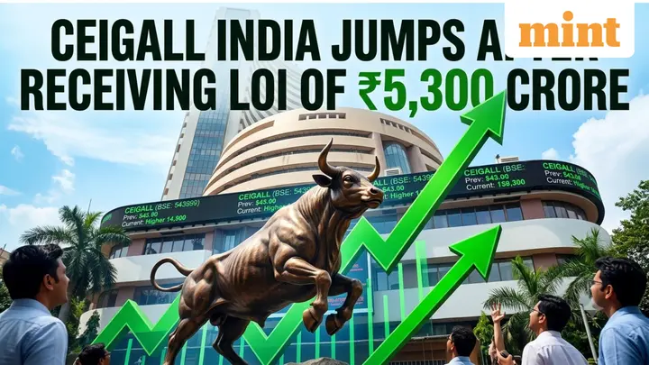 Small-cap stock Ceigall India jumps over 4% after receiving LOI of  ₹5,300 crore | Details here