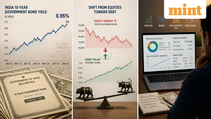 Bond yields near 7%: Should investors shift money to debt instruments amid equity volatility and F&amp;O losses?