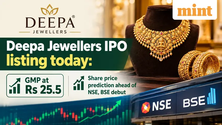 Deepa Jewellers IPO listing today: GMP at  ₹25.5; Share price prediction ahead of NSE, BSE debut