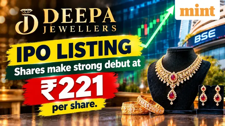 Deepa Jewellers IPO listing: Shares make strong debut at  ₹221 per share over the IPO price
