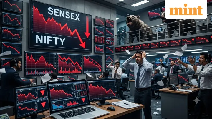 Why is stock market down today? 3 key factors driving Sensex, Nifty lower explained- Top contributors to falling market