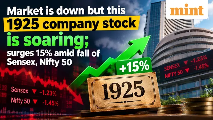 Market is down but this 1925 company stock is soaring; surges 20% amid fall of Sensex, Nifty 50