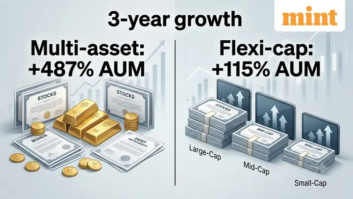 Multi-asset funds' AUM grew 487% in 3 years vs 115% for flexi-cap: Should you invest in one or both for diversification?