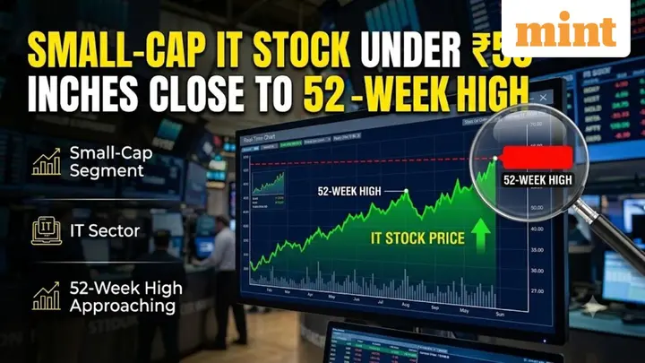 Small-cap stock under  ₹50: IT stock inches close to 52-week high after this update on IndiaAI Centre of Excellence