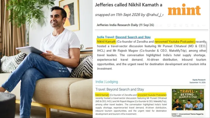 Jefferies calls Zerodha's Nikhil Kamath ‘YouTube podcaster’, investor spots bigger shift