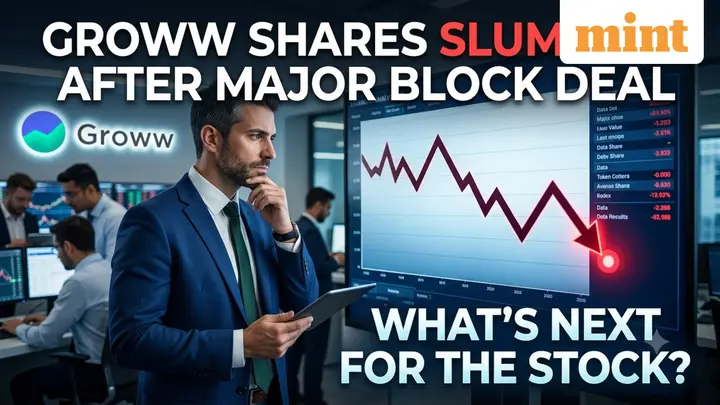 Groww shares slump 4% after major block deal; what’s next for the stock?