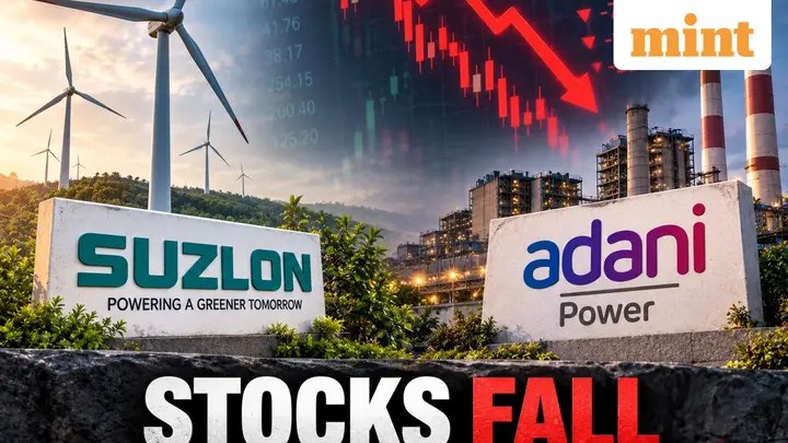 Suzlon Energy, Adani Power share prices fall: Check 1-week, 1-year and 5-year returns