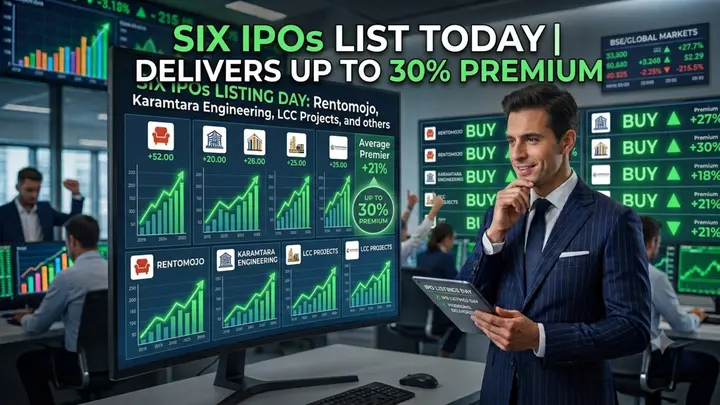 IPOs listing: Rentomojo, Karamtara Engineering to LCC Projects — six IPOs list today, delivers up to 30% premium