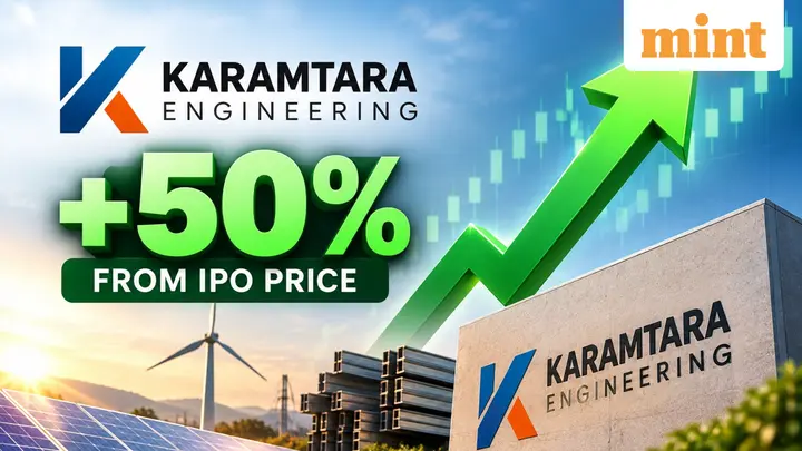 Newly listed Karamtara Engineering share price rally continues: Stock jumps 7.4% to record high, up 50% from IPO price