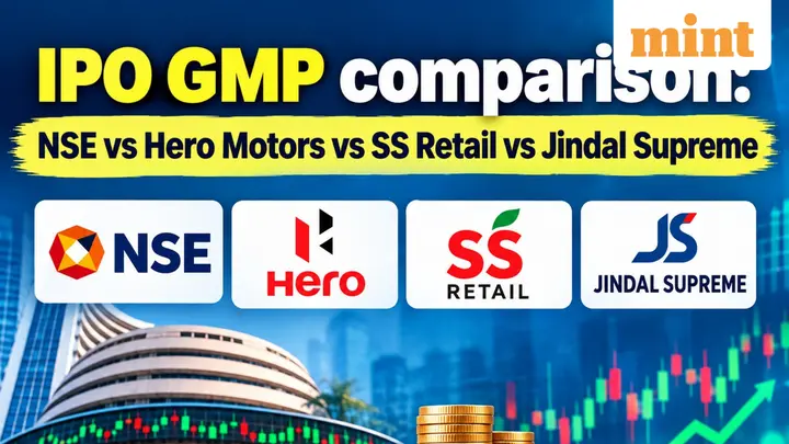 IPO GMP comparison:  NSE vs Hero Motors vs SS Retail vs Jindal Supreme - Check which has worst grey market premium?