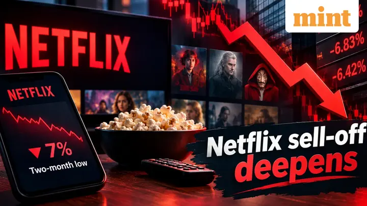 Netflix sell-off deepens as stock drops another 7% to hit two-month low. What is spooking investors?