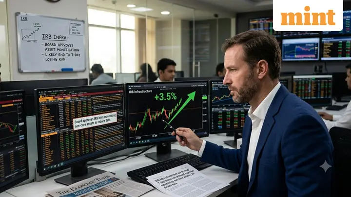 IRB Infra shares look set to snap 7-day losing run as board approves monetising non-core assets | All details here