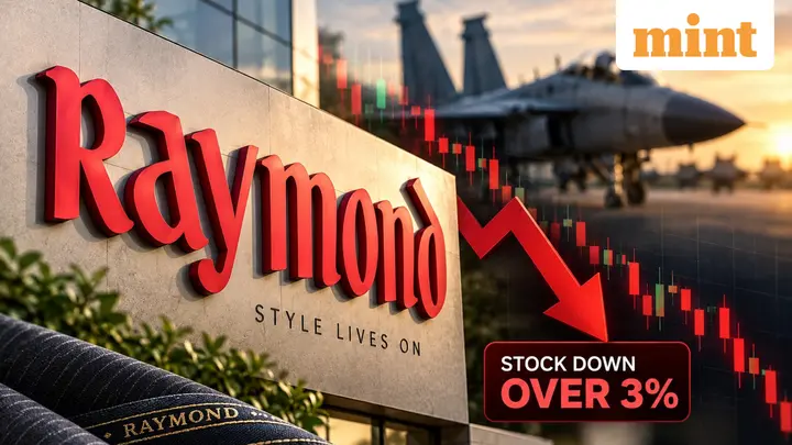 Raymond share price: Defence stock falls over 3% after hitting 52-week high; soars 214% in 6 months