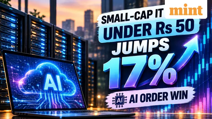 Small-cap IT stock under  ₹50 jumps 17% as US subsidiary gets AI project worth  ₹147 crore