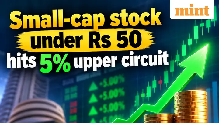 Unmoved by stock market crash! Small-cap stock under  ₹50 hits 5% upper circuit after this MoU worth  ₹300 crore