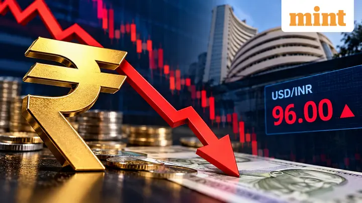 Rupee hits two-month low, slips past 96 | What does it mean for the Indian stock market?