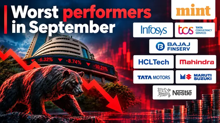 10 Nifty 50 stocks, including Infosys and TCS, posted double-digit losses in September as market sell-off deepens