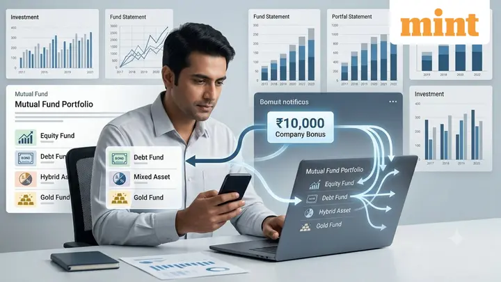 Have 5 mutual funds in your portfolio? Should you invest  ₹10,000 bonus in one scheme or split it — what experts suggest