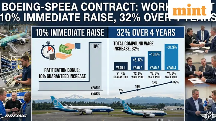 Boeing averts strike as engineers ratify deal: 32% pay hike over 4 years, 10% immediate raise | What the contract offers