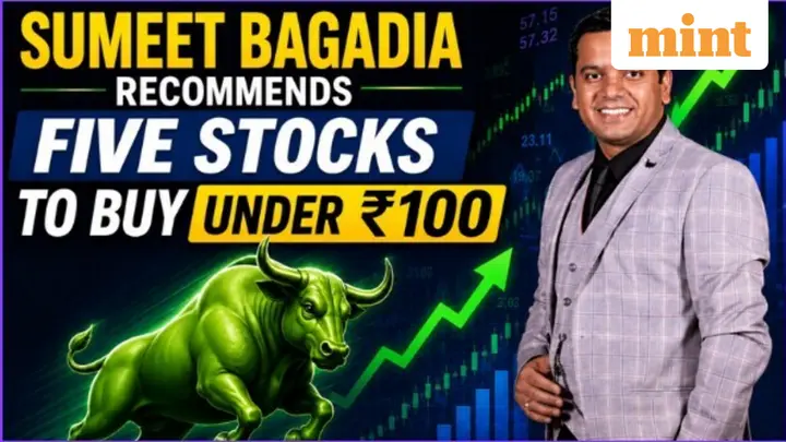 Sumeet Bagadia's top 5 stocks to buy under  ₹100 | Sagility, Ujjivan, NTPC Green, Bajaj HFL, JAYNECO; target, stoploss