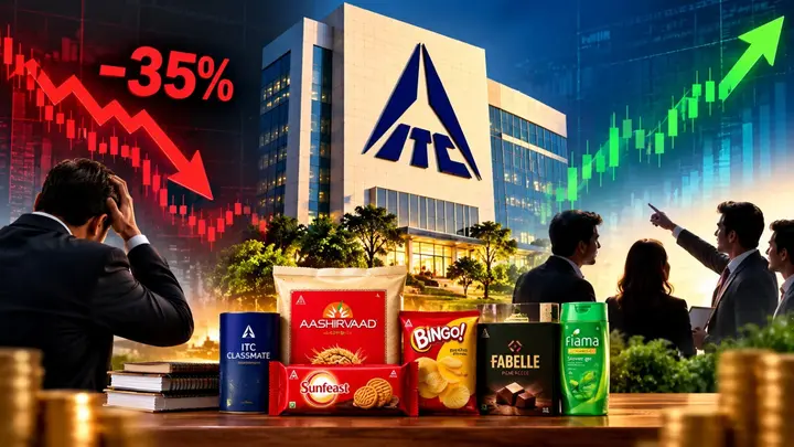 35% dip in one year! ITC shares rise on better Q2 results buzz; experts give buy tag? Target price, stop-loss