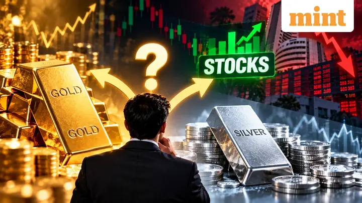 Gold, silver or stocks: Where should investors put fresh money after the Sensex, Nifty crash?