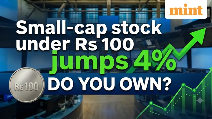 Small-cap stock under  ₹100 jumps 4% following relief rally on Dalal Street | Do you own?
