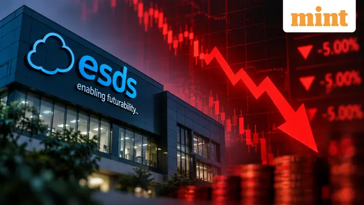 ESDS Software Solution shares hit lower circuit for seventh day | Key triggers behind the sell-off