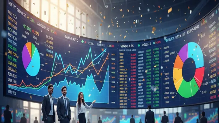 Sensex jumps 900 points, Nifty 50 ends at 24,250; investors earn  ₹4 lakh crore. Banking, IT stocks drive the rally